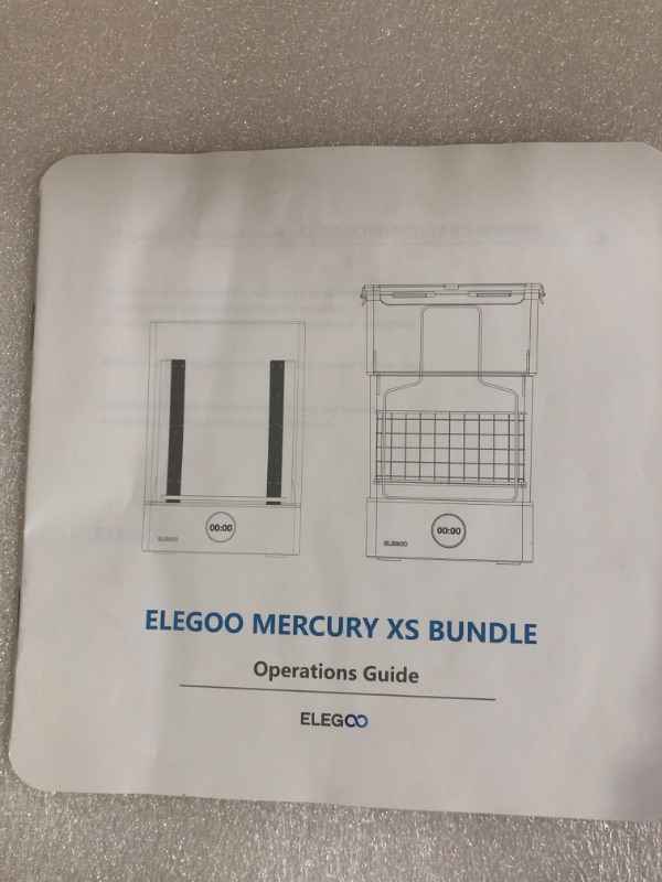 Photo 4 of ELEGOO Mercury XS Bundle with Separate Washing and Curing Station for Large Resin 3D Printed Models, Compatible with Saturn and Mars LCD 3D Printers, with a Handheld UV Lamp