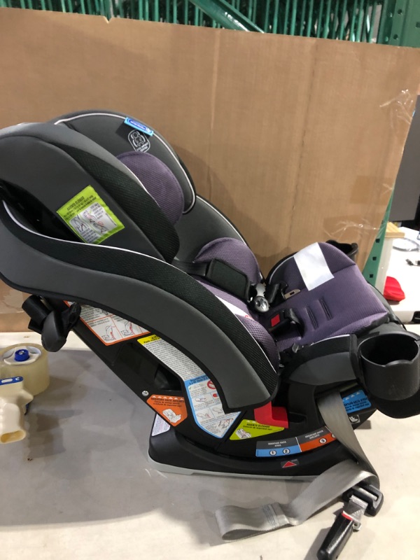 Photo 3 of Graco SlimFit 3 in 1 Car Seat, Slim & Comfy Design Saves Space in Your Back Seat, Annabelle, 1 Count (Pack of 1) SlimFit Annabelle