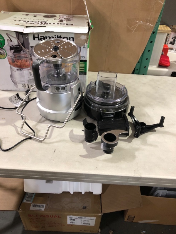 Photo 2 of *SEE NOTES* Hamilton Beach Stack & Snap 8-Cup Food Processor Silver