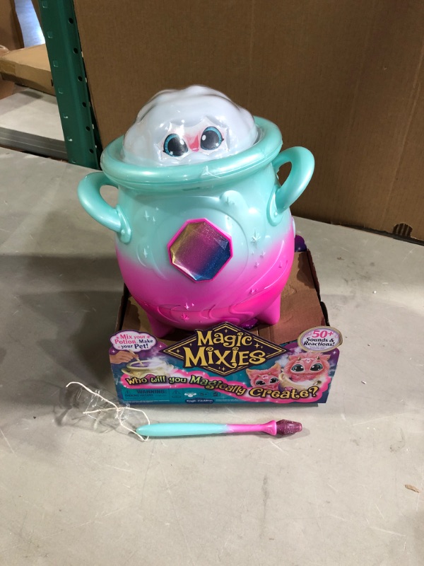 Photo 2 of Magic Mixies Magical Misting Cauldron Interactive Pink Plush Toy