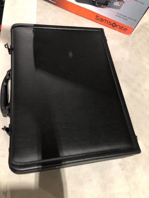 Photo 1 of Samsonite Bonded Leather Attache, Black, One Size