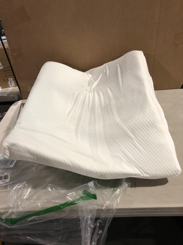 Photo 2 of Bed Wedge Pillow - 10 Inch Wedge Pillow For Sleeping with Memory Foam Top