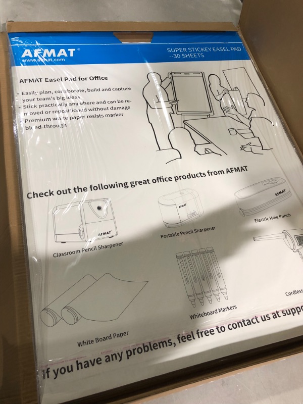 Photo 2 of Sticky Easel Pads 25 x 30 Inches, for White Board, 30 Sheets/Pad, 4 Pads, 