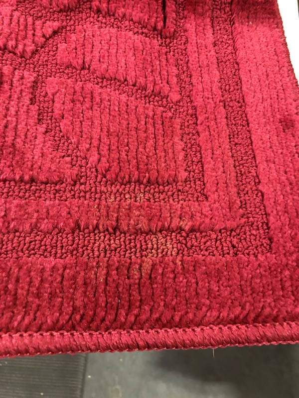 Photo 2 of **USED** RED ACCENT RUG (34 INCHES X 24 INCHES) 