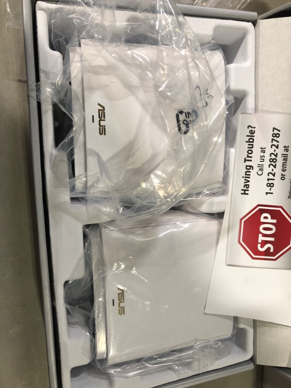 Photo 2 of ** NEW** ASUS ZenWiFi AX6600 Tri-Band Mesh WiFi 6 System (XT8 2PK) - Whole Home Coverage up to 5500 sq.ft & 6+ rooms, AiMesh, Included Lifetime Internet Security, Easy Setup, 3 SSID, Parental Control, White AX6600 | Tri-Band | 2PKs