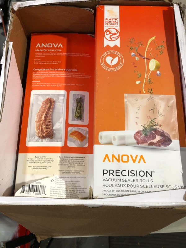 Photo 2 of Anova Culinary ANVS01-US00 Anova Precision Vacuum Sealer, Includes 10 Precut Bags, For Sous Vide and Food Storage