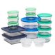 Photo 1 of Anchor Hocking 30 Piece Set With Multi Colored Lids Clear Glass