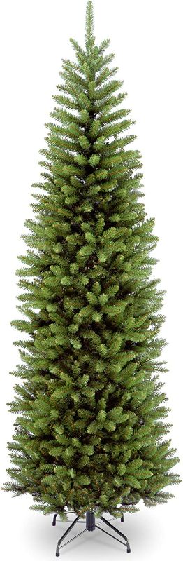 Photo 1 of Artificial Slim Christmas Tree, Green, Kingswood Fir, Includes Stand 14 ft