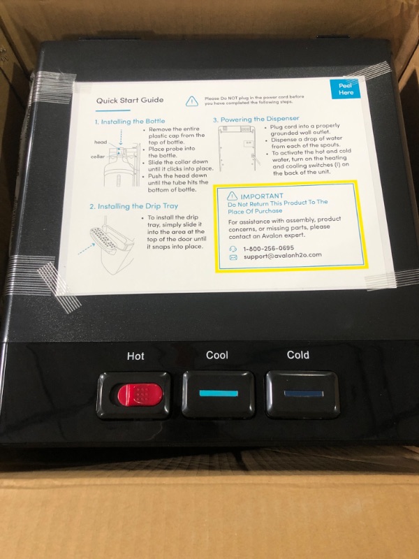 Photo 5 of Avalon Bottom Loading Water Cooler Dispenser with BioGuard- 3 Temperature Settings- UL/Energy Star Approved- Bottled