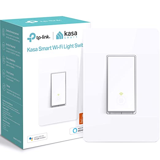 Photo 1 of Kasa Smart Dimmer Switch HS220, Single Pole, Needs Neutral Wire, 2.4GHz Wi-Fi Light Switch Works with Alexa and Google Home, UL Certified, No Hub Required