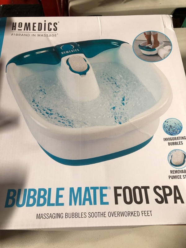 Photo 2 of  Bubble Mate Foot Spa, Toe Touch Controlled Foot Bath 
