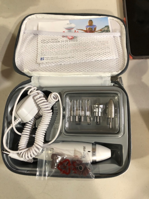 Photo 2 of  Professional Nail Drill Kit, Portable Electric File Machine 