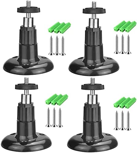 Photo 1 of BeElion CCTV Wall Camera Mount Indoor/Outdoor Security Metal Wall Mount Compatible with Arlo Pro/Pro 2/Pro 3/Ultra/Ultra 2, & Others - Ring Stick Up Cam Battery, eufyCam E/2C (3 Pack, Black)