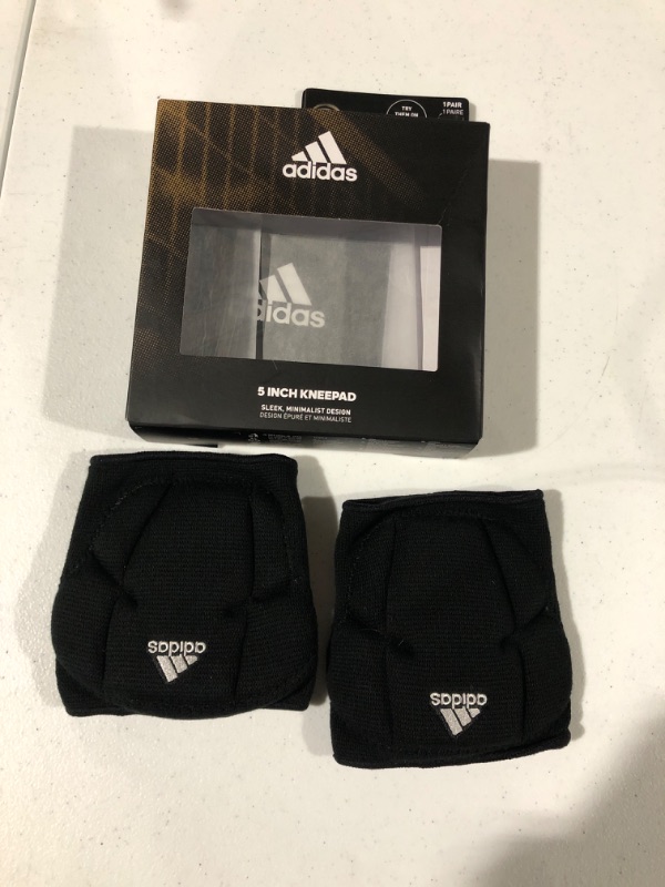 Photo 2 of adidas Youth 5 Inch Knee Pad Black/White Large