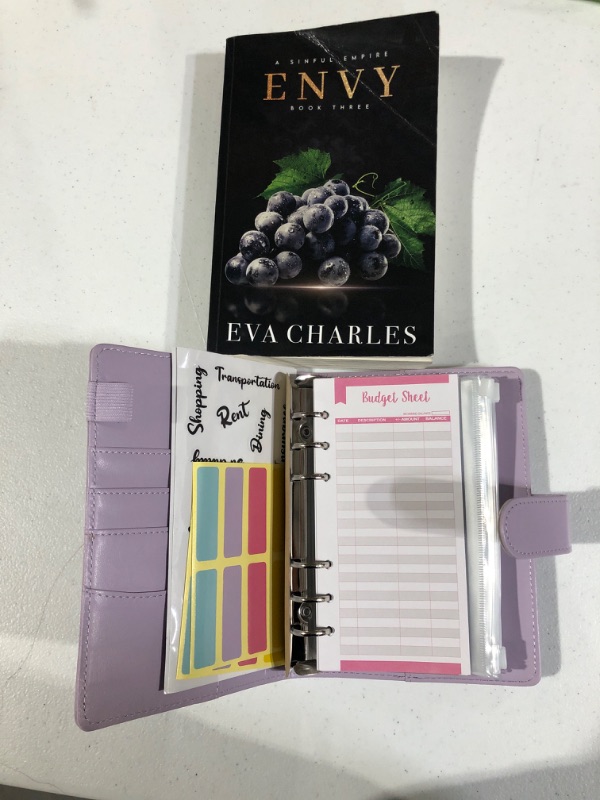 Photo 3 of Book Bundle: Fan&Ran 2023 Planner Binder Set A6 - Weekly and Monthly Refills, Purple and Envy (a Sinful Empire Trilogy)