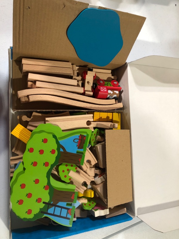 Photo 1 of Bigjigs Rail, Farm Animals Wooden Train Set