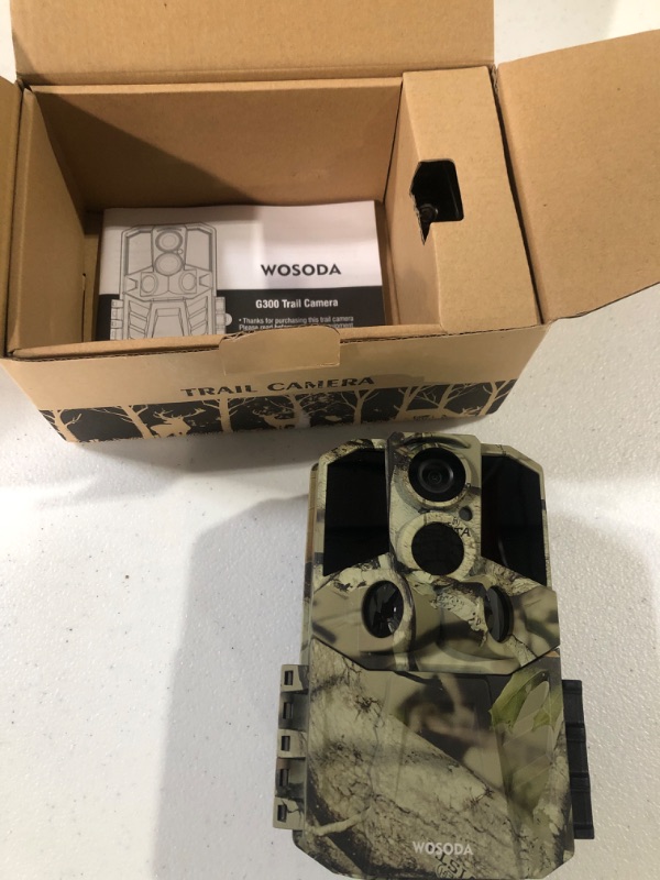 Photo 2 of Trail Camera 24MP 1920P HD, Hunting Game Camera 0.2s Trigger Time 3 Infrared Sensors ,Deer Camera with 120° 80ft Motion Activated IP65 Waterproof