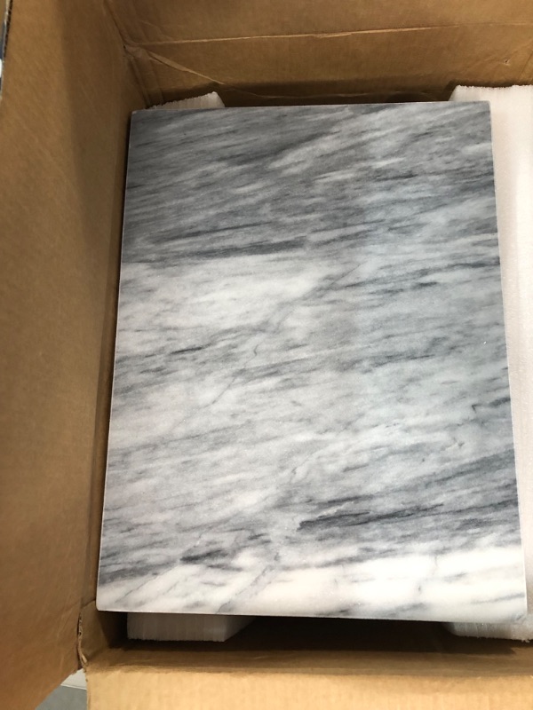 Photo 2 of (READ NOTES) Villa Acacia Marble Cutting Board - Slab 16" x 12"