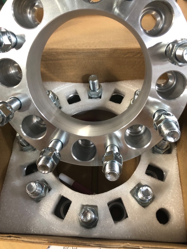 Photo 2 of 8x6.5 to 8x170 Wheel Spacers 2" (50mm) Bore 126.15mm with 9/16"-18 Studs 4PCS 