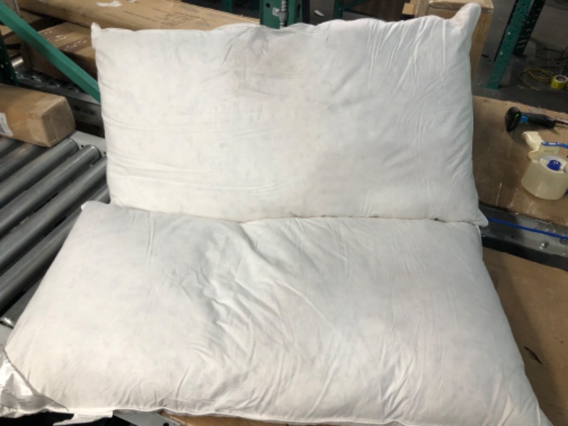 Photo 6 of * USED * Eastwarmth Luxury Goose Down Feather Soft Bed Pillow King (2) White