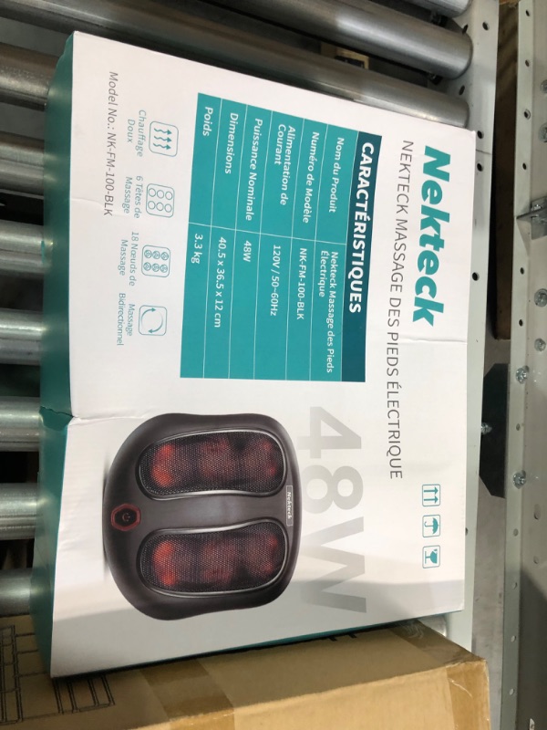 Photo 3 of *TESTED*
Nekteck Foot Massager with Heat, Shiatsu Heated Electric Kneading Foot Massager Machine