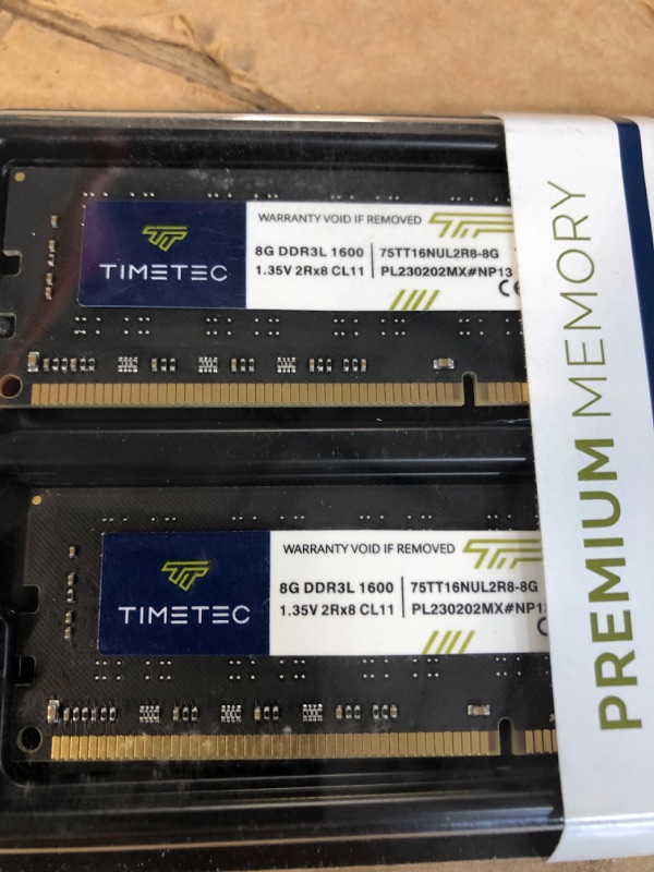 Photo 3 of Timetec 16GB KIT(2x8GB) DDR4 2400MHz PC4-19200 Non-ECC Unbuffered 