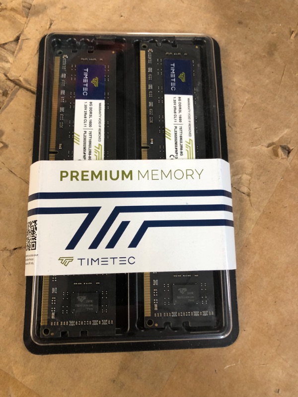 Photo 1 of Timetec 16GB KIT(2x8GB) DDR4 2400MHz PC4-19200 Non-ECC
