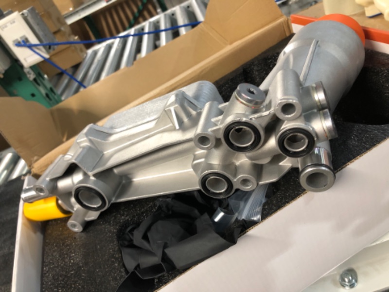 Photo 1 of SINTLY 926-876 Upgraded Aluminum Engine Oil Cooler with Oil Filter Housing and Sensor Assembly Fit