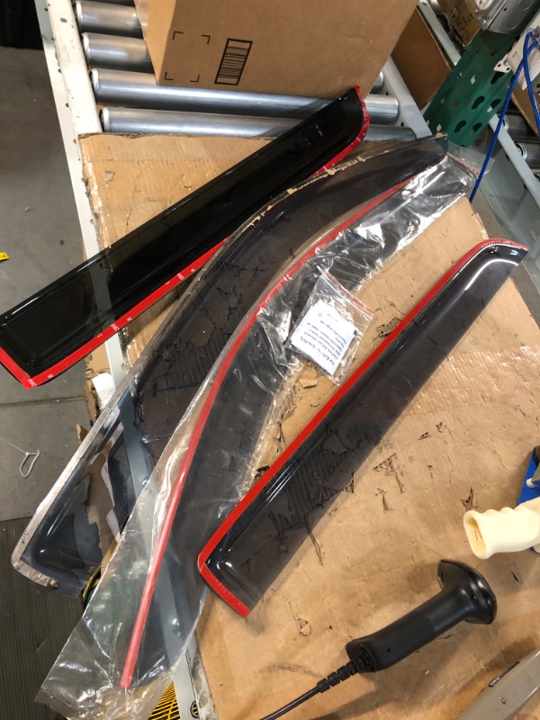 Photo 2 of **SEE PHOTOS FOR DAMAGE OR IMPERFECTION** IKON MOTORSPORTS, Window Visor Compatible with 01-03 Ford F-150 Crew Cab, 02-03 Lincoln Blackwood