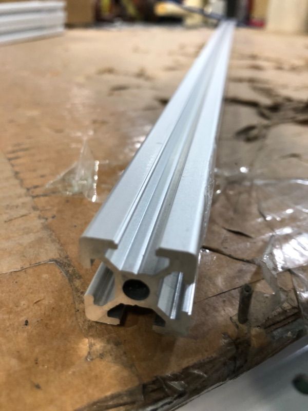 Photo 3 of 1PCS T Slot 4040 Aluminum Extrusion Profile 48'',European Standard Anodized Linear Rail for 3D Printer Parts and CNC DIY 1220mm Silver(48inch) 