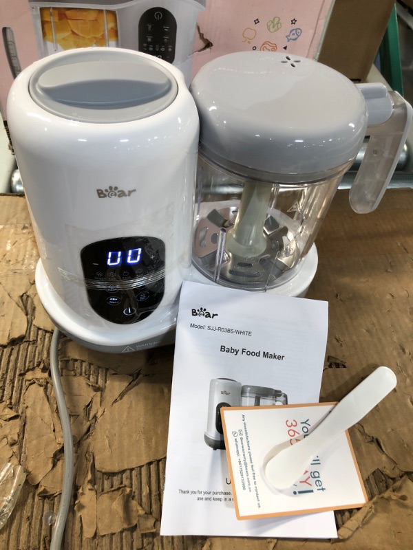 Photo 2 of **USED BUT APPEARS NEW**  BEAR 2022 Baby Food Maker | One Step Baby Food Processor Steamer Puree Blender | Auto Cooking & Grinding | Baby Food Puree Maker 