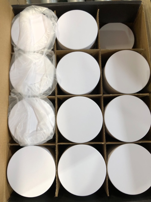 Photo 2 of True Candle - 23-Pack 8 oz Candle tins Matte White - Candle tins for Making Candles