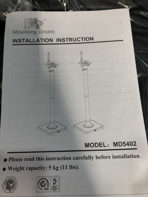 Photo 3 of Mounting Dream Speaker Stands 