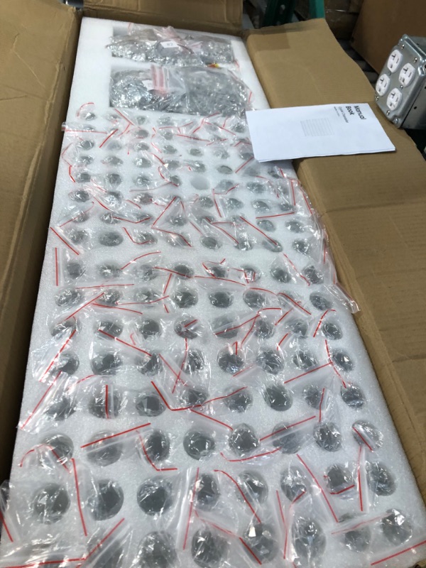 Photo 1 of Moooni Modern Rectangular Raindrop Crystal Chandelier Ceiling Lighting Fixture Rectangle Pendant Flush Mount LED Light for Dining Room L 40" x W 12" x H 31.5"-Polished Chrome L40 Inch-10 Bulbs