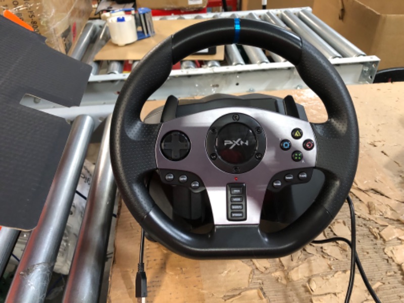 Photo 3 of PXN V9 Gaming Racing Wheel with Pedals and Shifter, Steering Wheel for PC, Xbox One, Xbox Series X/S, PS4, PS3 and Nintendo Switch