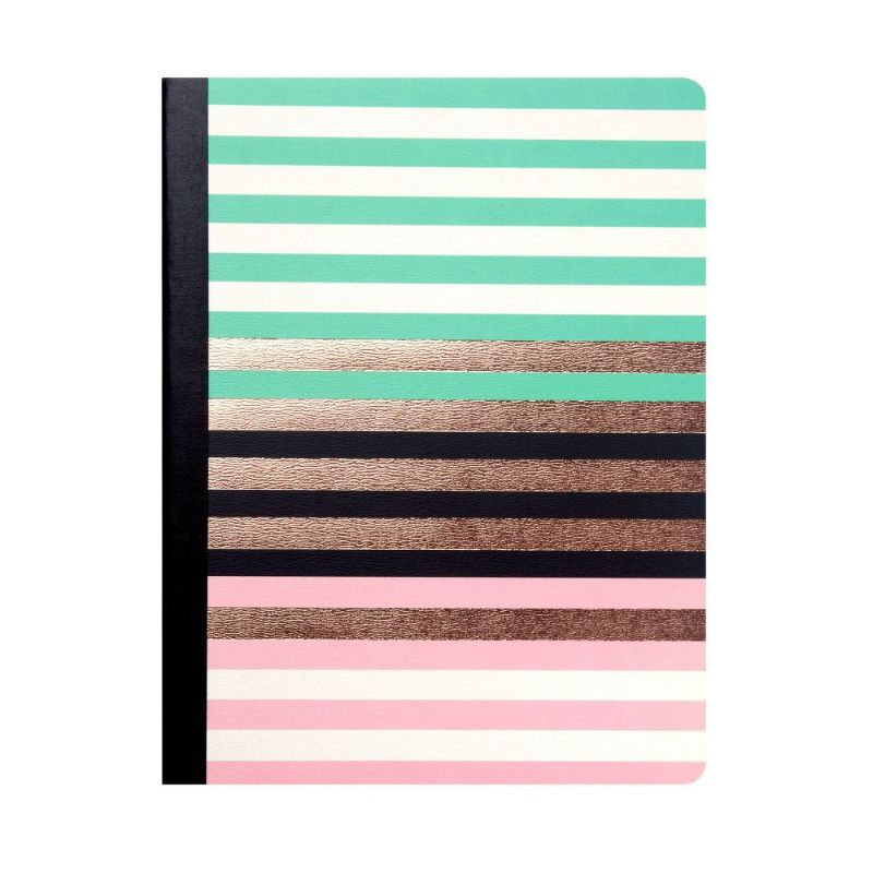 Photo 1 of  32 Pocket Plastic Folder Yellow and 6 Composition Notebook College Ruled Bold Stripes
bundle