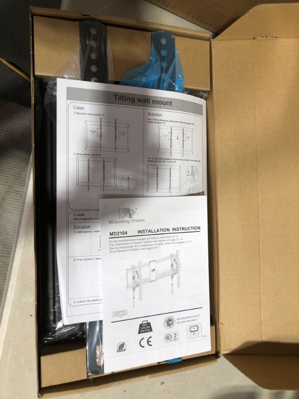 Photo 2 of Mounting Dream Advanced Tilt TV Wall Mount for Most 42-90 Inch TVs