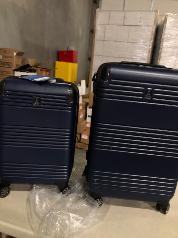 Photo 1 of **SEE NOTES**
Travelpro Roundtrip Hardside Expandable Luggage, TSA Lock, 8 Spinner Wheels, Hard Shell Polycarbonate Suitcase, Navy, 2-Piece Set 