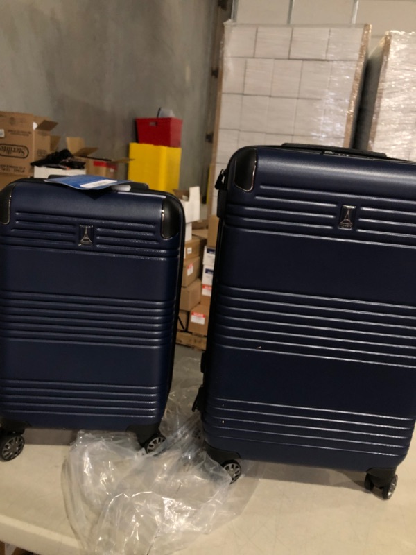 Photo 6 of **SEE NOTES**
Travelpro Roundtrip Hardside Expandable Luggage, TSA Lock, 8 Spinner Wheels, Hard Shell Polycarbonate Suitcase, Navy, 2-Piece Set 