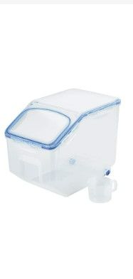 Photo 1 of **USED**SEE PICTURE FOR BROKEN PIECE**  LocknLock Easy Essentials Food Lids (Flip-Top) / Pantry Storage, BPA Free 