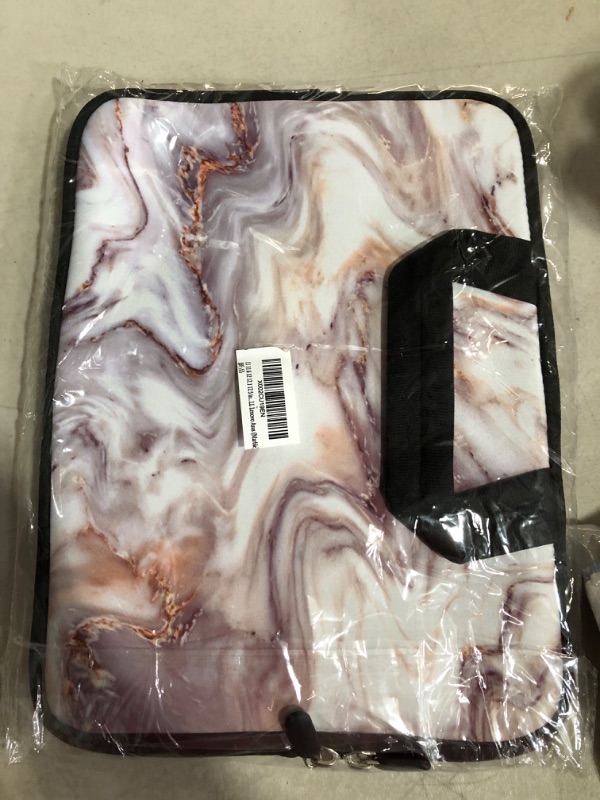 Photo 2 of 11 11.6 12 12.1 12.5 inch Laptop Carrying Bag Chromebook Case Notebook Ultrabook Bag Tablet Cover Neoprene Sleeve for Apple MacBook Air Samsung Google Acer HP DELL Lenovo Asus (Marble) Marble 11 11.6 12.1 12.2 inch