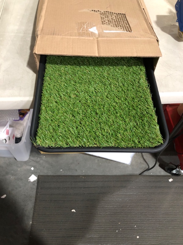 Photo 1 of  Pet Potty Training Pee Pad with Tray, 15" x 30", Green