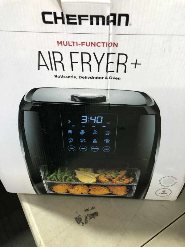 Photo 3 of ***FOR PARTS ONLY  DOES NOT FUNCTION *** 
Chefman 6.3-Qt 4-In-1 Digital Air Fryer+,