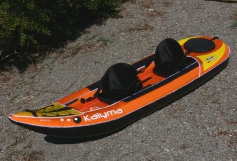 Photo 1 of ******FOR PARTS ONLY*****  ORANGE/YELLOW Intex Excursion Pro Kayak Series 2-person Set WITH HAND PUMP