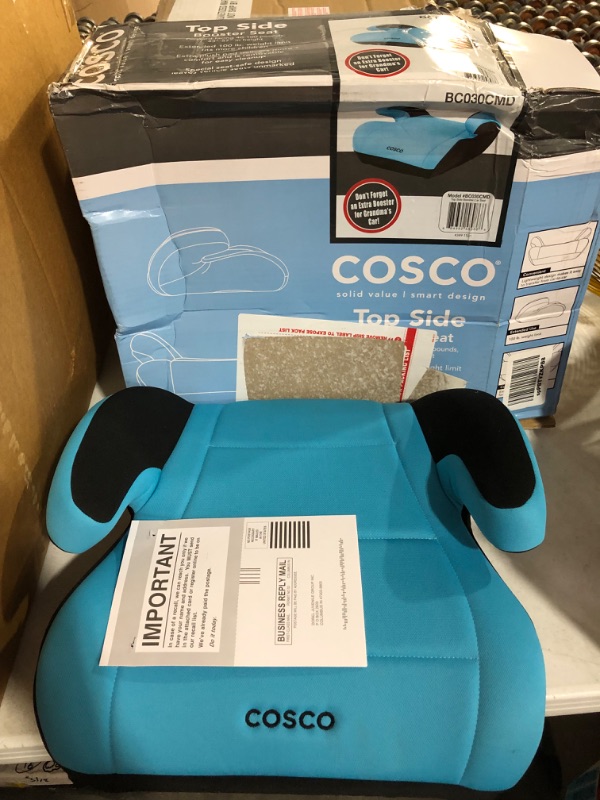 Photo 2 of Cosco Topside Backless Booster Car Seat, Turquoise