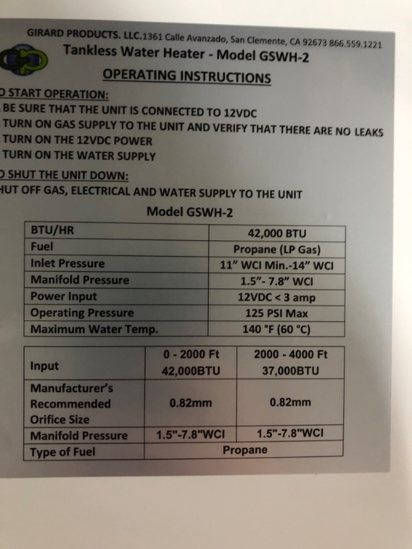 Photo 4 of **See Notes**
Door Kit for GSWH-2 New Installations and Atwood/Suburban 10-Gallon Water Heater - 20 in.