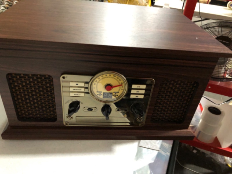 Photo 3 of (works) Victrola Nostalgic 6-in-1 Bluetooth Record Player & Multimedia Center