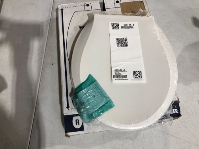 Photo 2 of **SEE NOTES**
KOHLER 4639-RL-0 Cachet ReadyLatch Quiet Close Round Toilet Seat, White Ready Latch Round White