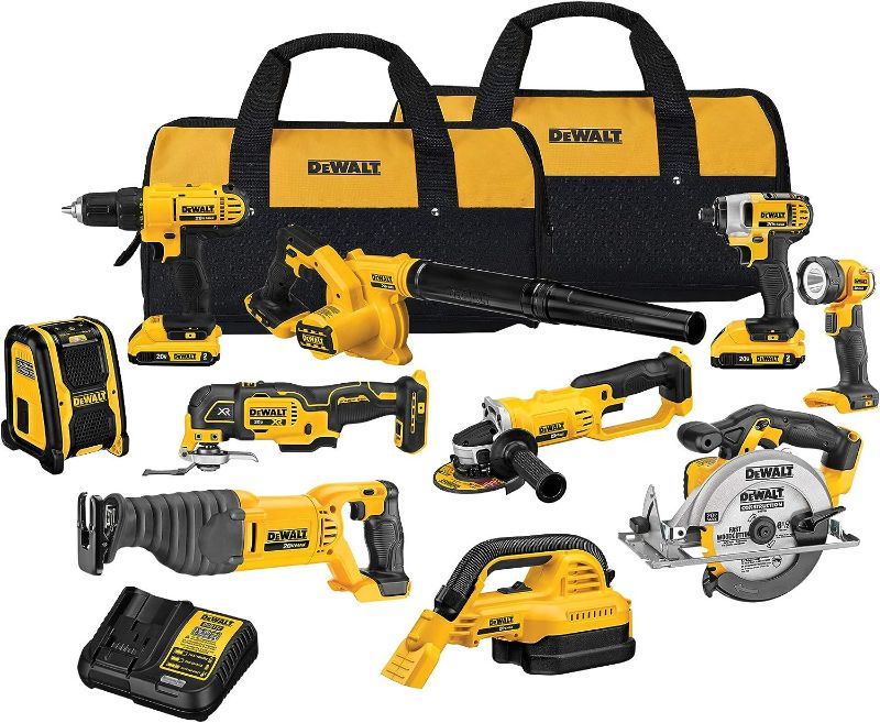 Photo 1 of **BRAND NEW** DEWALT 20V MAX Power Tool Combo Kit, 10-Tool Cordless Power Tool Set with 2 Batteries and Charger (DCK1020D2) 10-Tool Combo Kit Only