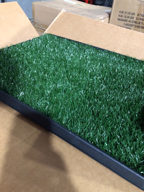 Photo 2 of Artificial Grass Puppy Pad for Dogs and Small Pets – Portable Training Pad with Tray